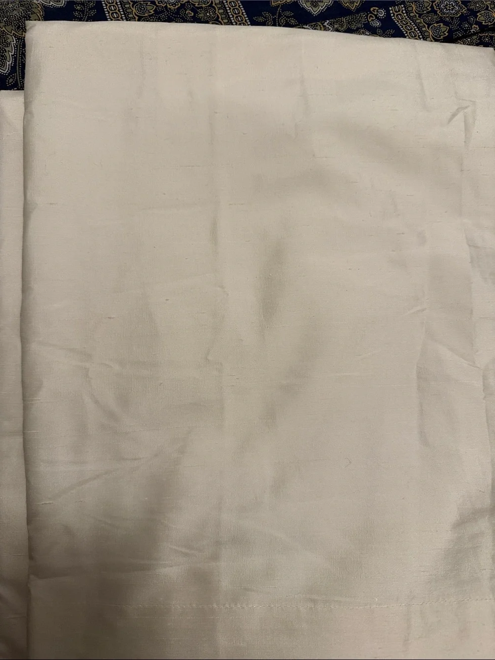 Pottery Barn Silk Dupioni Drape - Cream 104” w x 84”l